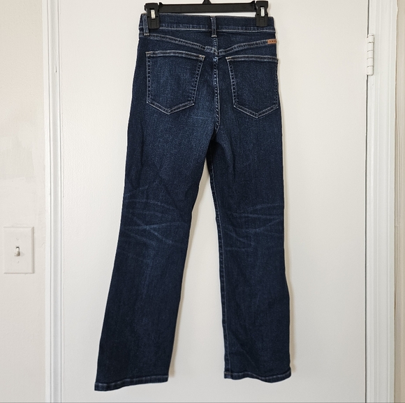 AYR Womens Jeans The Pop 25S Short Dark Wash Straight Leg Classic USA Made Crop - Picture 4 of 10